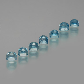 Zircon Gemstone in 3.3 x 3.3 mm Size for Sale, Zircon Stone in Blue Color