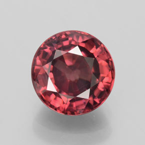 3.03 ct Pink Zircon Gemstone, Zircon Gem in Round Facet Shape for Sale.