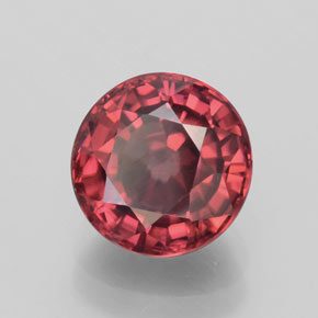 3.03 ct Pink Zircon Stone, Natural Zircon in Round Facet Shape for Sale