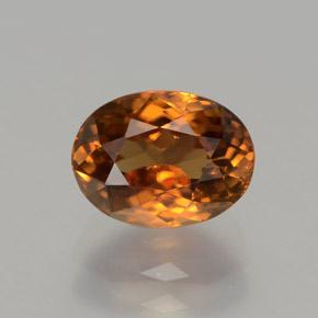 Marrón naranja Circón Gema - 2.5ct Forma ovalada (ID: 373672)