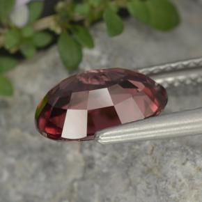 Zircon Gemstone in 9.7 x 6.9 mm Size for Sale, Zircon Stone in Merlot Red Color