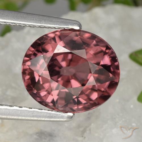 2.94ct Natural Deep Red Zircon, Oval, VVS-VS
