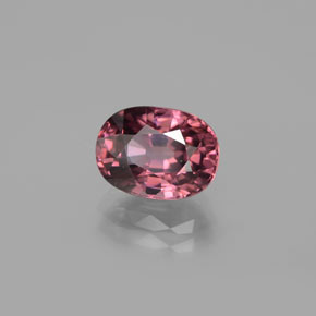 3.71 ct Pink Zircon Stone, Natural Zircon in Oval Facet Shape for Sale