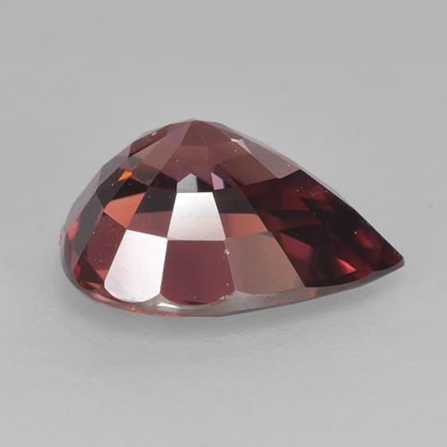 Zircon Gemstone in 9.3 x 7.4 mm Size for Sale, Zircon Stone in Deep Berry Red Color