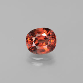 Scarlet Red Циркон Камень - 3.3ct Фасетный Овал (ID: 375409)