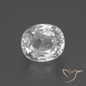 2.76ct Natural White Zircon, Oval, VS