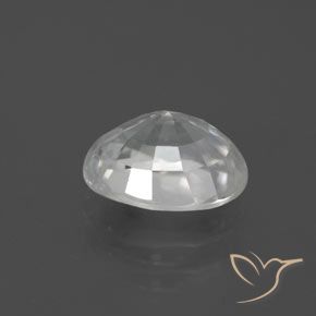Zircon Gemstone in 9 x 7 mm (calibrated) Size for Sale, Zircon Stone in White Color