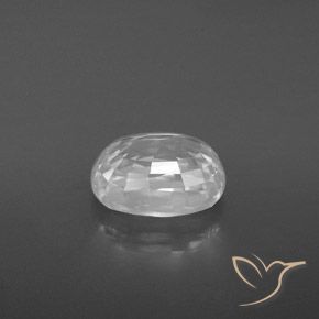 Zircon Gemstone in 8.8 x 6.7 mm Size for Sale, Zircon Stone in White Color