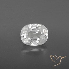 Zircon Blanc Ovale 3,05 ct du Cambodge, Dimension 8,3 x 6,6mm, Pierre gemme naturelle Chauffé, pureté vvs-vs, 1 pièce Zircon oval facet, dureté de Mohs de 6.5 à 7.5 convient aux bijoux de tous les jours, pierre de sagesse, Pierre de naissance de décembre, Photo A