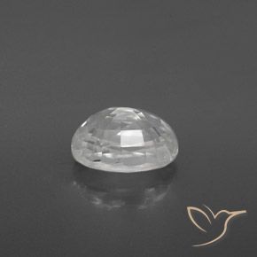 Zircon Gemstone in 8.9 x 6.5 mm Size for Sale, Zircon Stone in White Color
