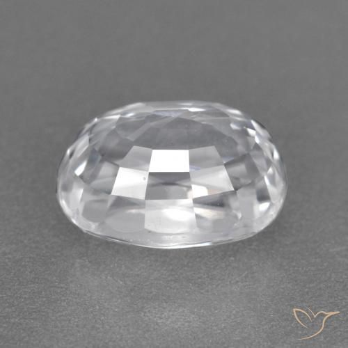 Zircon Gemstone in 8.4 x 6.3 mm Size for Sale, Zircon Stone in White Color