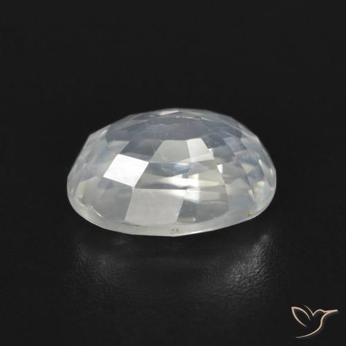 Zircon Gemstone in 9 x 6.4 mm Size for Sale, Zircon Stone in Warm White Color