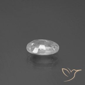 Zircon Gemstone in 9.4 x 6.3 mm Size for Sale, Zircon Stone in White Color