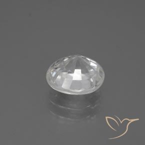 Zircon Gemstone in 8.1 x 7.3 mm Size for Sale, Zircon Stone in White Color