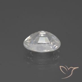 Zircon Gemstone in 9 x 7 mm (calibrated) Size for Sale, Zircon Stone in Warm White Color