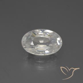 2.88ct Natural Warm White Zircon, Oval, VVS