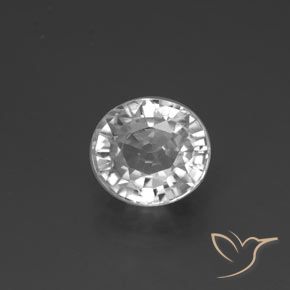 2.84ct Natural White Zircon, Oval, VVS
