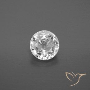 2.31ct Natural White Zircon, Round, VVS-VS