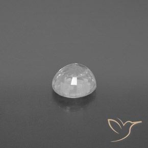 Zircon Gemstone in 7 mm (calibrated) Size for Sale, Zircon Stone in White Color