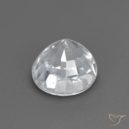 Zircon Gemstone in 6.5 mm (calibrated) Size for Sale, Zircon Stone in White Color