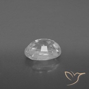 Zircon Gemstone in 8.9 x 6.3 mm Size for Sale, Zircon Stone in White Color