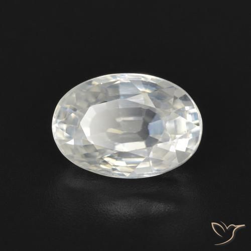 2.72ct Natural Warm White Zircon, Oval, VVS