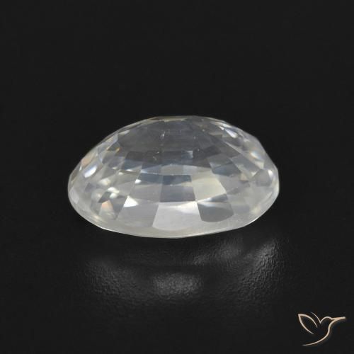 Zircon Gemstone in 9 x 6 mm (calibrated) Size for Sale, Zircon Stone in Warm White Color