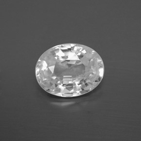 Blanco Circón Gema - 3.5ct Forma ovalada (ID: 378033)