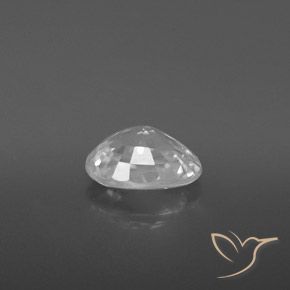Zircon Gemstone in 9.1 x 6.4 mm Size for Sale, Zircon Stone in White Color