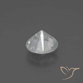 Zircon Gemstone in 7 mm (calibrated) Size for Sale, Zircon Stone in White Color