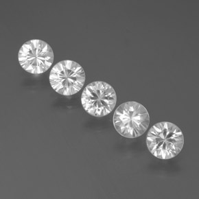 Bianco Zircone Gem - 0.7ct Taglio brillante (ID: 378146)