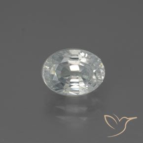 2.85ct Natural Warm White Zircon, Oval, VVS