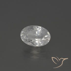 2.22ct Natural Warm White Zircon, Oval, VVS