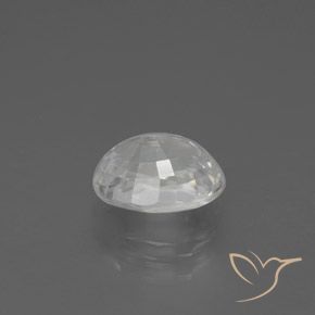 Zircon Gemstone in 8.8 x 6.6 mm Size for Sale, Zircon Stone in White Color