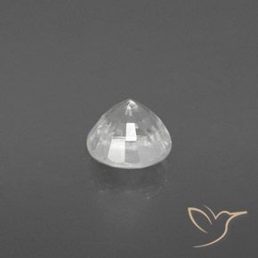 Zircon Gemstone in 7 mm (calibrated) Size for Sale, Zircon Stone in Warm White Color