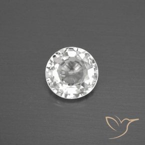 1.79ct Natural White Zircon, Round, VVS