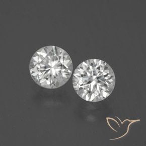 2.59 ct White Zircon, 6.1 mm Diamond Cut From Cambodia, Photo A