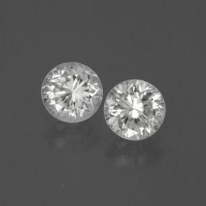 White Zircon Gem - 1.4ct Diamond-Cut (ID: 380280)