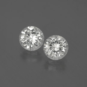 Blanco Circón Gema - 1.6ct Corte Diamante (ID: 380433)