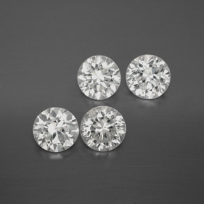 White Zircon Gem - 1.3ct Diamond-Cut (ID: 380615)