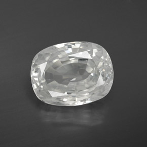 White Zircon Gem - 10.8ct Oval Facet (ID: 381424)