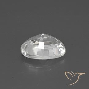 Zircon Gemstone in 9 x 7 mm (calibrated) Size for Sale, Zircon Stone in White Color