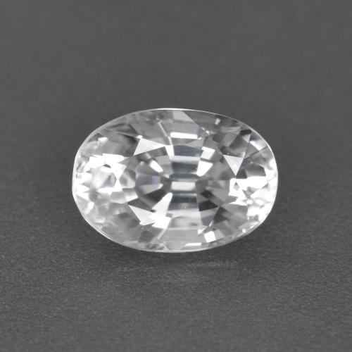 2,27ct Ovale sfaccettato bianco Zircone dalla Cambogia, Dimension 8,7 x 6,1mm, Natural Riscaldato Gemstone, VVS Clarity, 1 piece Zircone in Bianco caldo Color, Mohs Hardness of 6,5 - 7,5 adatto per gioielli da indossare ogni giorno, Pietra zodiacale Toro, Photo A