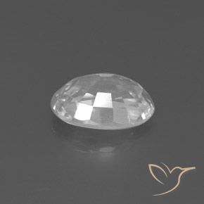 Zircon Gemstone in 9 x 6 mm (calibrated) Size for Sale, Zircon Stone in White Color