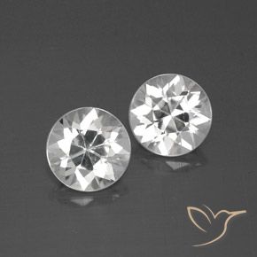 4.02 ct White Zircon, 7.1 mm Diamond Cut From Cambodia, Photo A