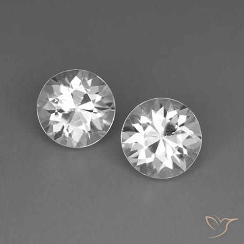 4.21 ct White Zircon, 7.3 mm Diamond Cut From Cambodia, Photo A