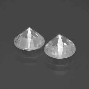 Zircon Gemstone in 7.3 mm Size for Sale, Zircon Stone in White Color