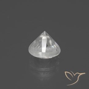 Zircon Gemstone in 7 mm (calibrated) Size for Sale, Zircon Stone in White Color