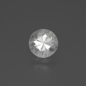 1,87 ct weißer Zirkon, 7 mm Diamantschliff aus Kambodscha, Photo A