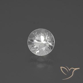 1.95ct Natural White Zircon, Round, VVS-VS